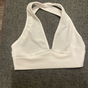 white crop top